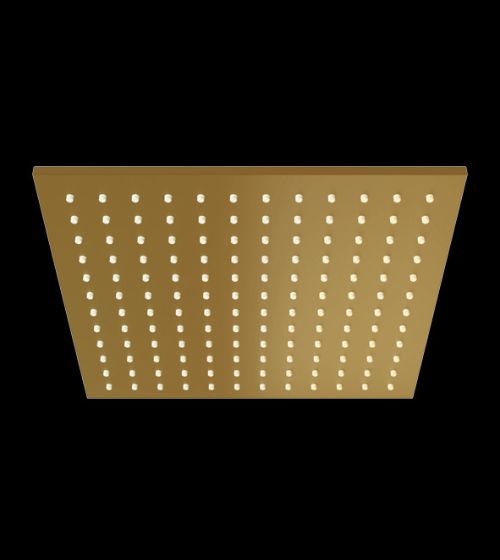 Brushed Gold Brass Rain Shower – Aquant India